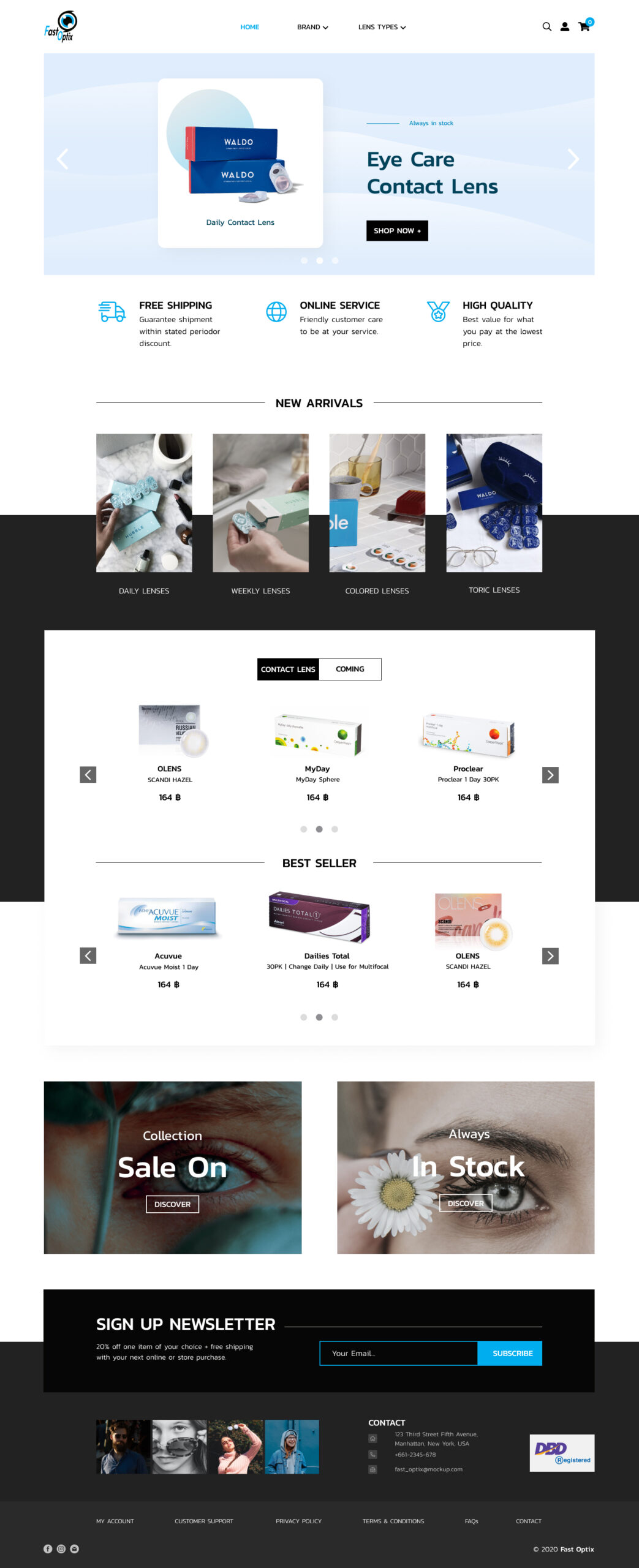 landing page -CONTACT ONLY