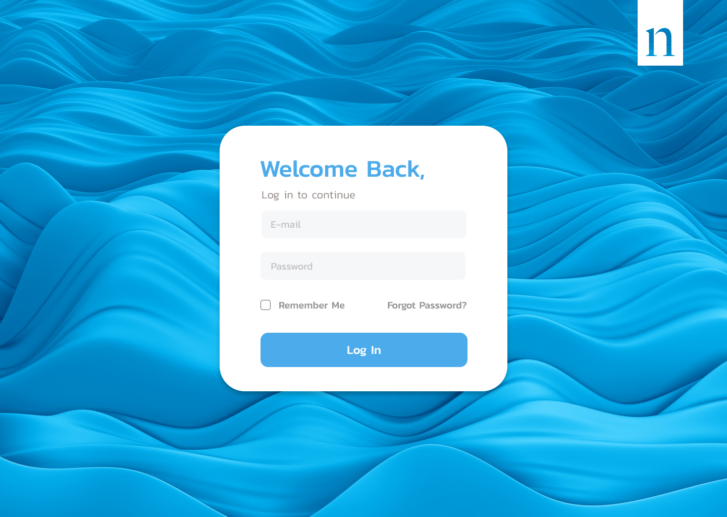 login page